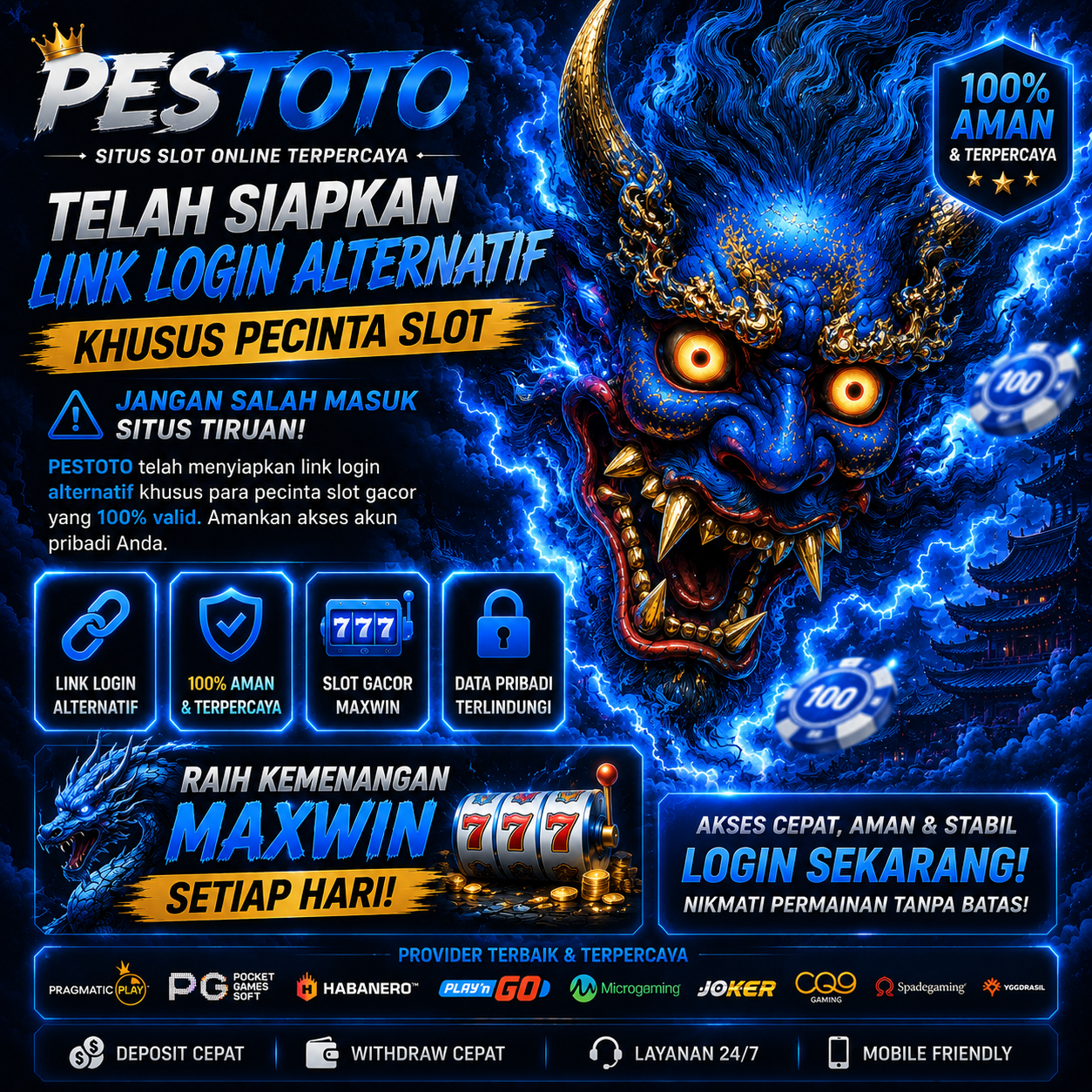 PESTOTO | Telah Siapkan Link Login Alternatif Khusus Pecinta Slot